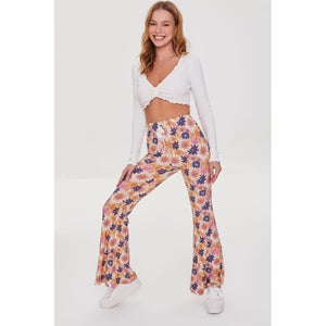 Floral Flare Pants