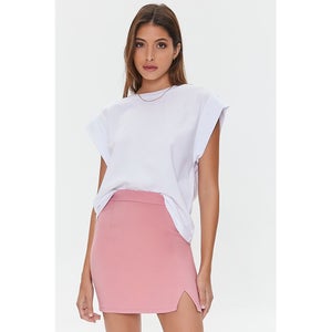 High-Rise Fitted Mini Skirt