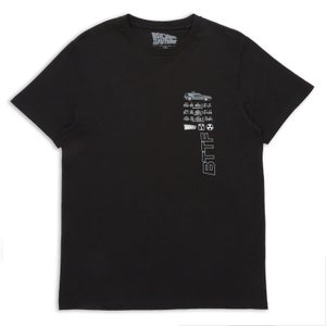 T-shirt Retour vers le Futur 88MPH - Noir