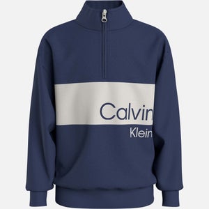 Calvin Klein Boys' Colour Block Stack Logo Zip Sweatshirt