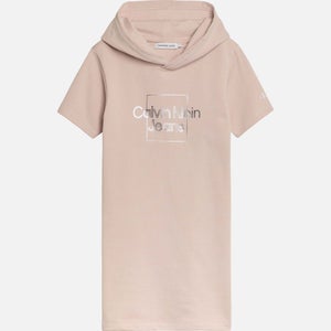 Calvin Klein Girls’ Cotton-Jersey Hoodie Dress