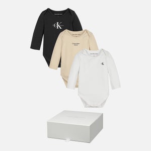 Calvin Klein Babys' Cotton-Blend Bodysuit Gift Set