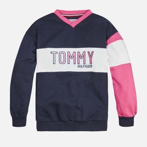 Tommy Hilfiger Girls’ Varsity Cotton-Blend Jersey Jumper