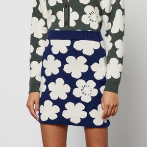 Kenzo Jacquard Cotton-Blend Jacquard Mini Skirt
