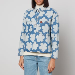 KENZO Floral-Print Denim Shirt