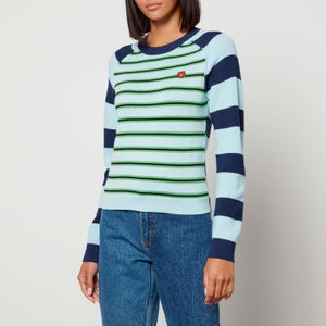 KENZO Striped Wool and Cotton-Blend Jumper