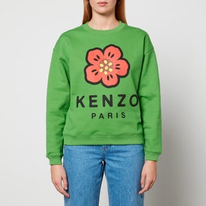 Kenzo Printed Loopback Cotton-Blend Jersey Sweatshirt