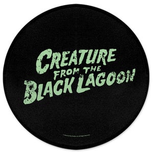 Universal Monsters Creature From The Black Lagoon Logo Round Bath Mat