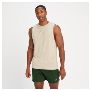 MP vīriešu sporta krekls ar pazeminātu rokas izgriezumu “Velocity” — Smilškrāsas