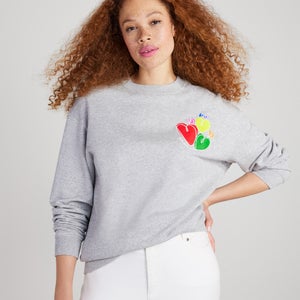 Kate Spade New York Women's Pride Hearts Sweatshirt - Grey Melange