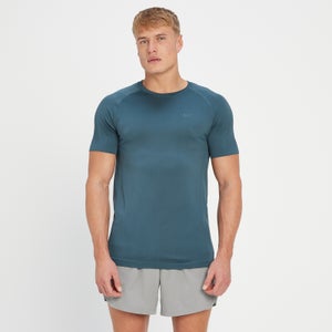 MP vīriešu bezvīļu t-krekls ar īsām piedurknēm “Tempo” — Pelēcīgi zils