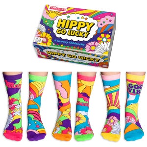 Odd socks Ladies Gift Box Hippy Go Lucky
