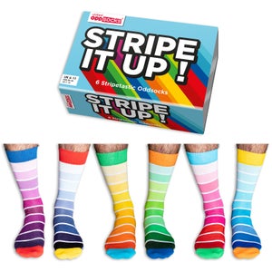 Odd socks Mens Gift Box Stripe It Up!
