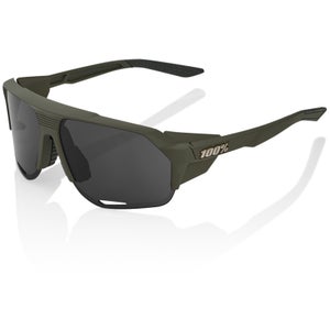 100% Norvik Sunglasses with Smoke Lens - Soft Tact Army Green