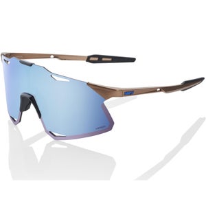 100% Hypercraft Sunglasses with HiPER Blue Multilayer Mirror Lens - Matt Copper Chromium