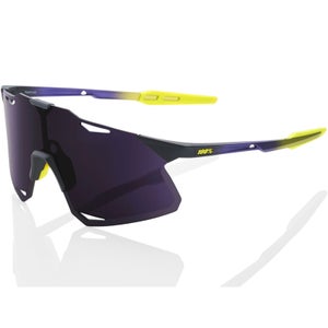100% Hypercraft Sunglasses with Dark Purple Lens - Matt Metallic Digital Brights