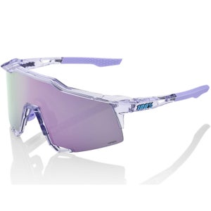 100% Speedcraft Sunglasses with HiPER Lavender Mirror Lens - Polished Translucent Lavender