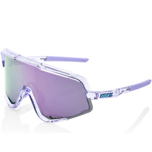 100% Glendale Sunglasses with HiPER Lavender Mirror Lens - Polished Translucent Lavender