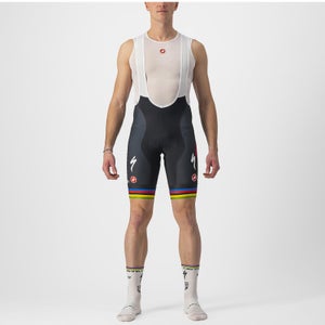 Castelli Quick-Step Alpha Vinyl Pro Team Competizione World Champion BIb Shorts