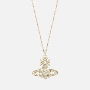 Vivienne Westwood Francette Bas Relief Platinum-Tone Cubic Zirconia Necklace