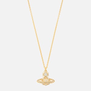 Vivienne Westwood Narcissa Gold-Toned Sterling Silver and Crystal Necklace