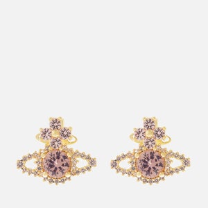 Vivienne Westwood Valentina Orb Gold-Tone Brass and Crystal Earrings