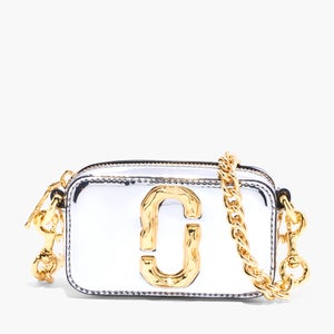 Marc Jacobs Women's Mini Snapshot Glossy Bag - Silver