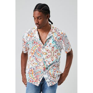 Fitted Paisley Print Shirt