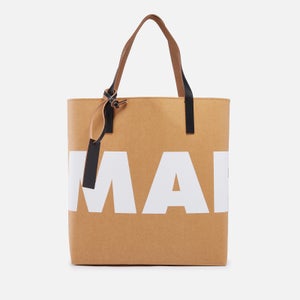 Marni Logo Paper Coated-Canvas Tote Bag