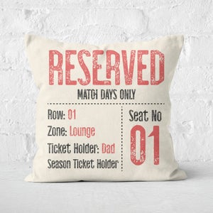 Dad Reserved Football Seat Square Cushion