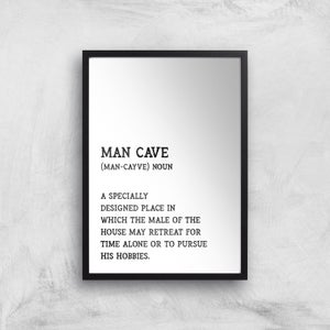 Man Cave Description Giclee Art Print