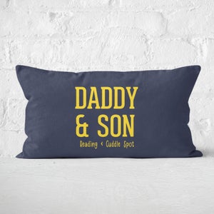 Daddy & Son Reading & Cuddle Spot Rectangular Cushion