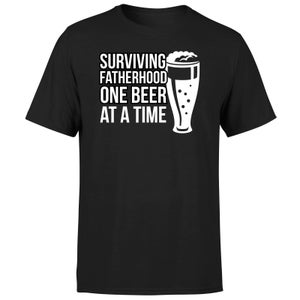 Surviving Fatherhood One Pint At A Time Men's T-Shirt - Black