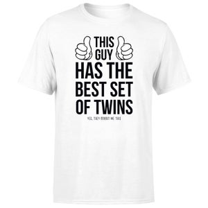 This Guy Has The Best Twins Men's T-Shirt - White