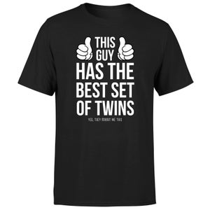 This Guy Has The Best Twins Yes They Brought Me This Men's T-Shirt - Black