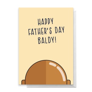 Father s Day Baldy Card Greetings Card