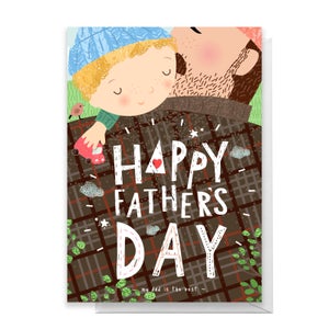 Hipster Dad Greetings Card