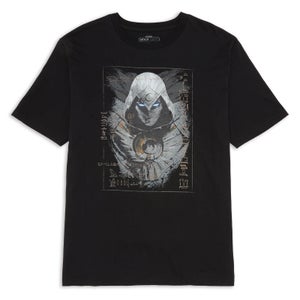 Camiseta extragrande Moon Knight Faded Heavyweight de Marvel - Negro