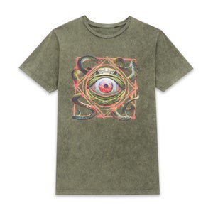 Marvel Dr Strange Gargantos Eye Unisex T-Shirt - Khaki Acid Wash