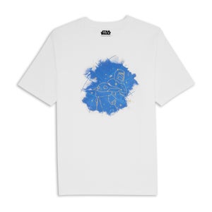 Star Wars Grogu Stars Look To The Stars Oversized Heavyweight T-Shirt - White