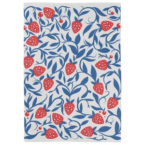 Folksie Strawberries Tea Towel