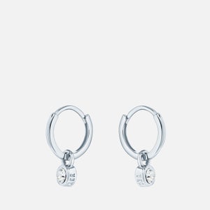 Ted Baker Sinallaa Silver-Tone Crystal Huggie Hoops