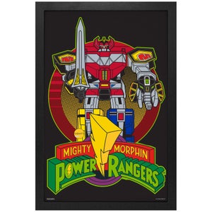 Power Rangers Classic Megazord Framed Art Print
