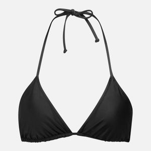 Ganni Women's Triangle Bikini Top - Black