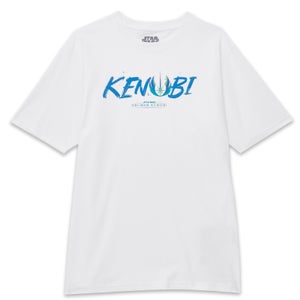 Star Wars Kenobi Painted Font Oversized Heavyweight T-Shirt - White