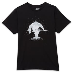 Star Wars Saber Silhouette Fight Men's T-Shirt - Black