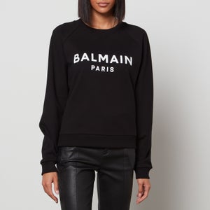 Balmain Women's Flocked Sweatshirt - Black/White