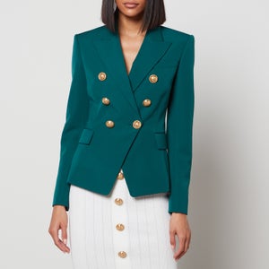 Balmain Women's 6 Buttoned Double Breasted Jacket - Green