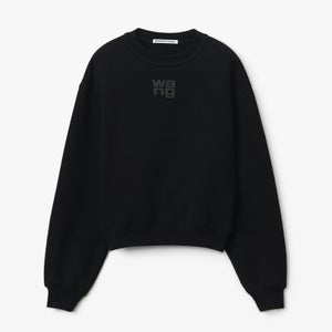 Alexander Wang Women's Essential Terry Crew Sweatshirt - Black