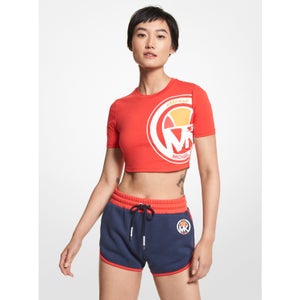 Women's MK X ellesse Logo Organic Cotton Blend Track Shorts